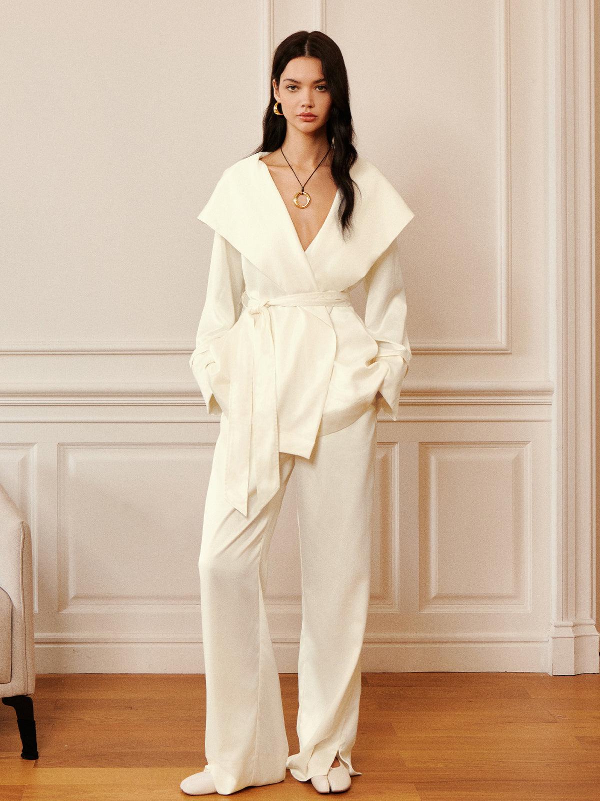 Pantalons Palazzo Satiné