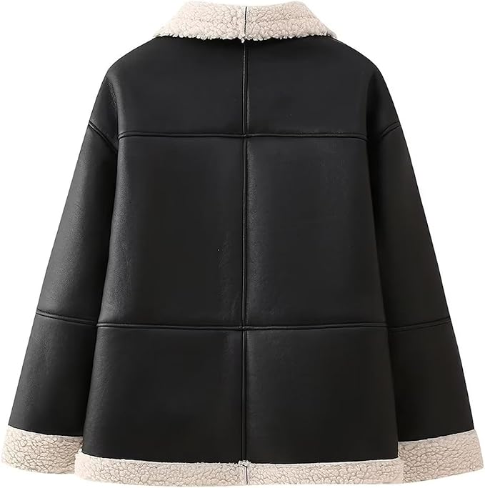 Marie - Manteau d'hiver chaud avec col en fourrure